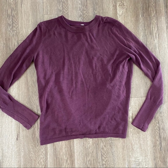 lululemon athletica Sweaters - Purple Lululemon Open Criss Cross Backed Sweater